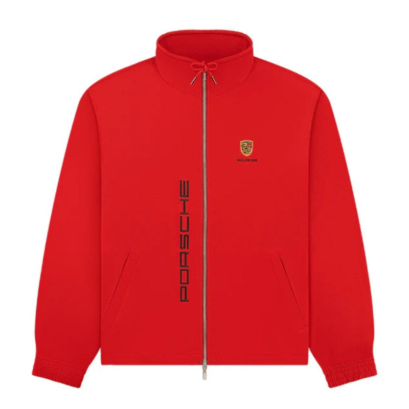 Chamarra Aimé Leon Dore x Porsche Nylon Track Red