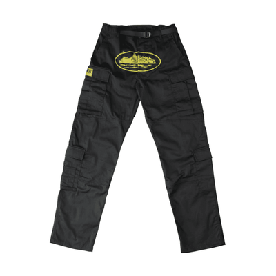 Pantalón Corteiz Cargo Preta y Amarillo