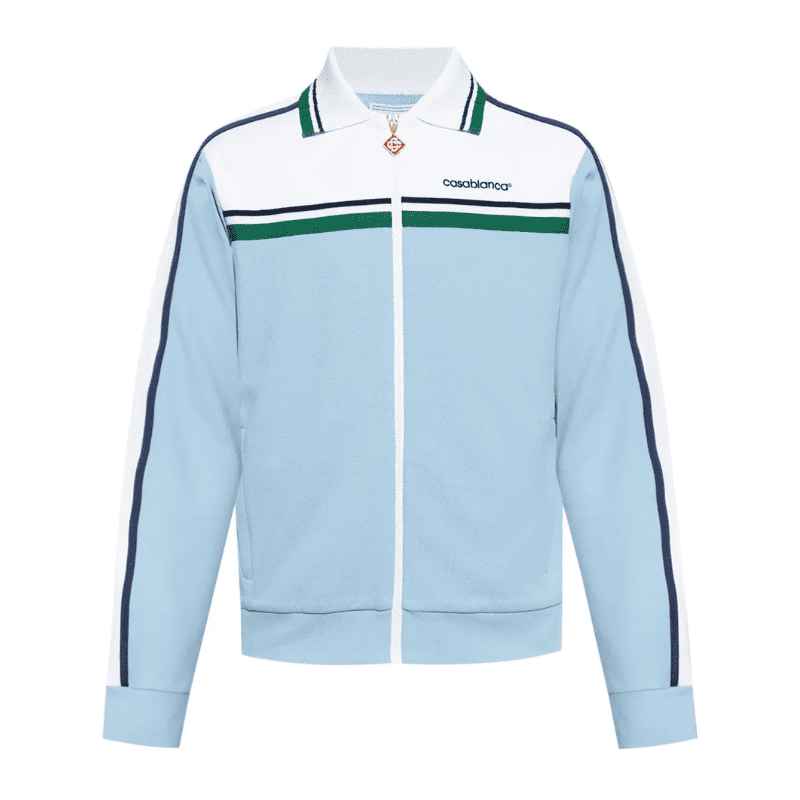 Chamarra Casablanca Sport Logo azul