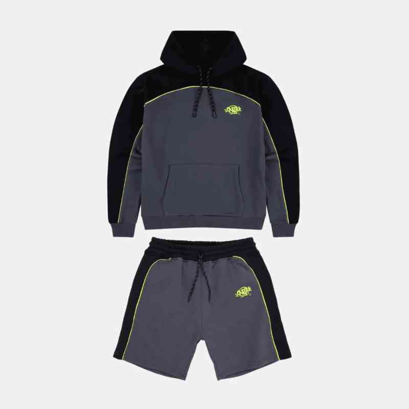 Conjunto Synaworld Pipe Hoodie & Shorts Gris