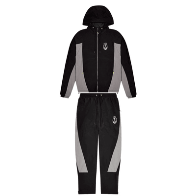 Conjunto Trapstar Irongate Football Tracksuit Negro/Gris