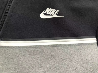 Chamarra Nike Tech Fleece Preta y Gris