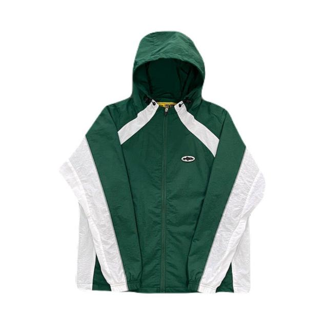 Chamarra Corta Vento Corteiz Verde Blanco