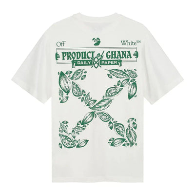 Playera Off-White x Daily Paper x Surf Ghana White