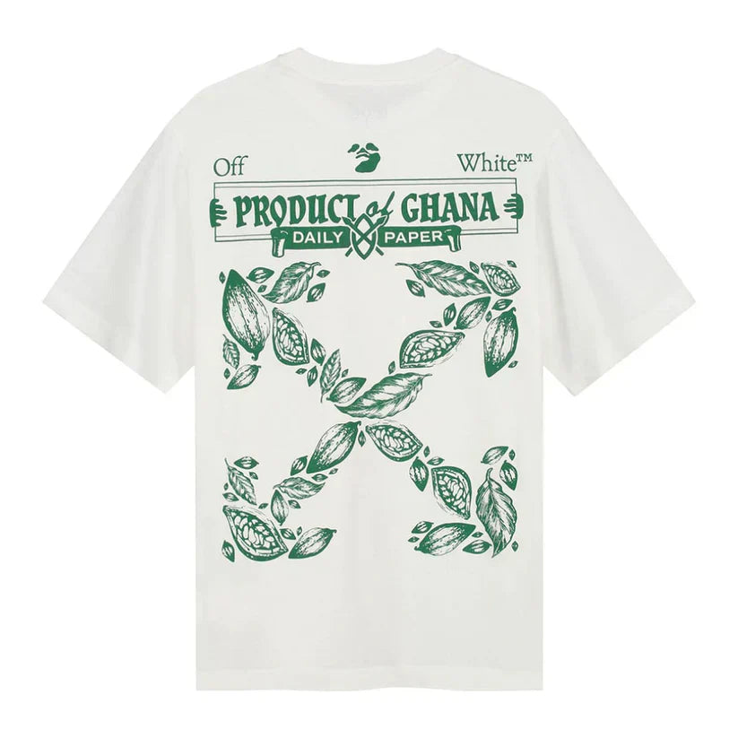 Playera Off-White x Daily Paper x Surf Ghana White