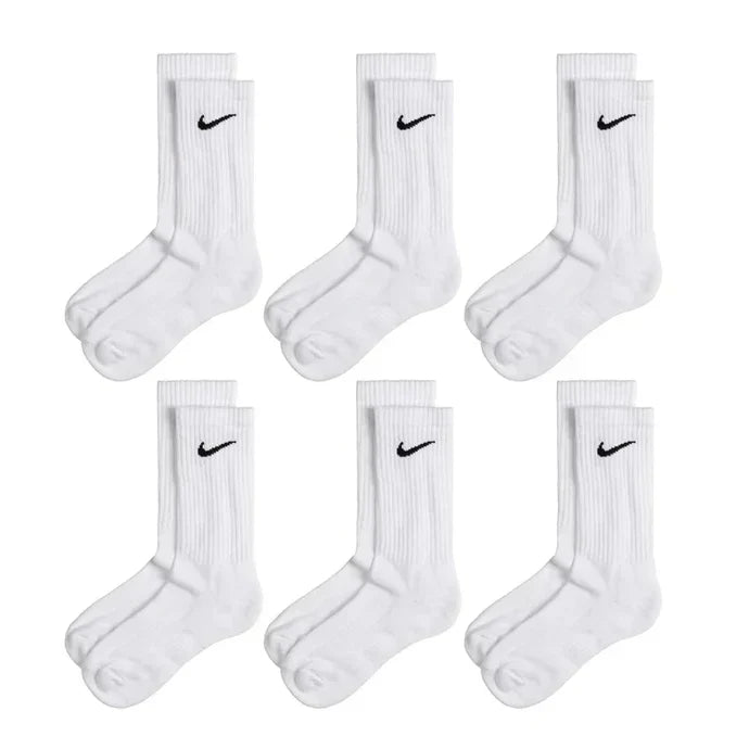 Calcetines Nike Everyday Cushioned Crew Socks 6 Pares Blanco