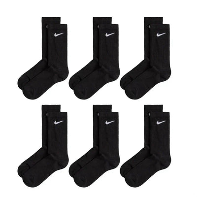 Calcetines Nike Everyday Cushioned Crew Socks 6 Pares Negro