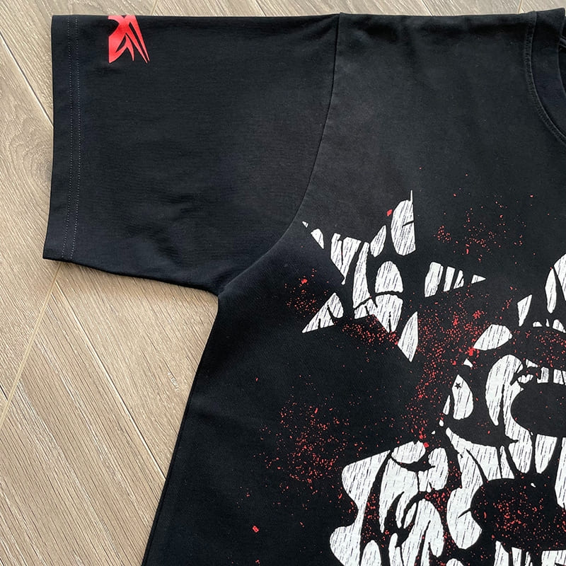 Playera Hellstar Thorn Black Red