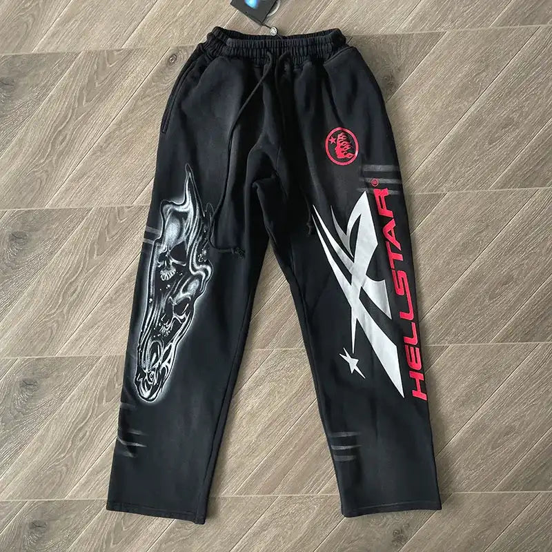 Pantalón Hellstar Airbrushed Skull Flare