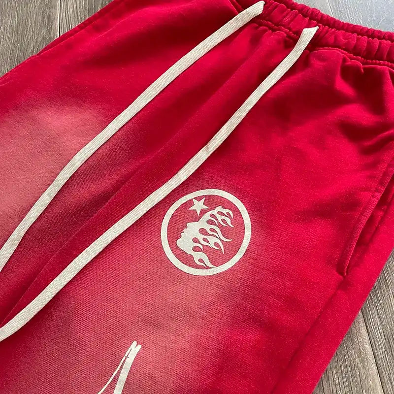 Pantalón Hellstar Red Flare Sweatpants