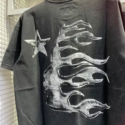 Playera Hellstar Washed Logo