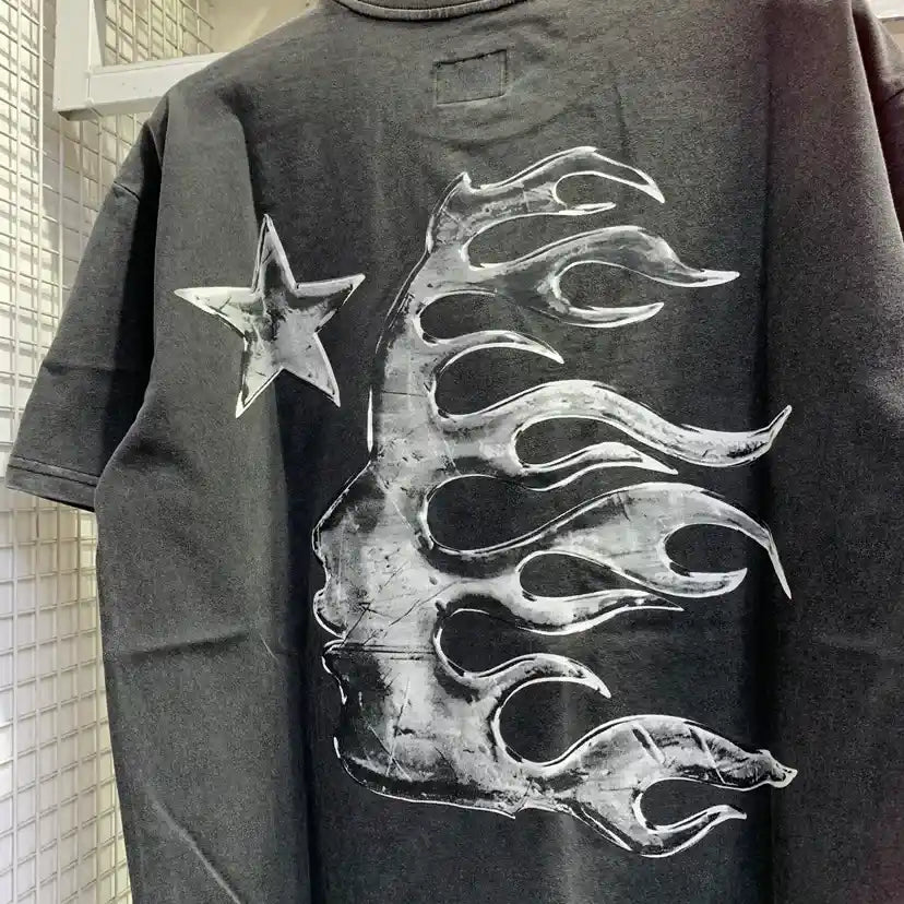 Playera Hellstar Washed Logo
