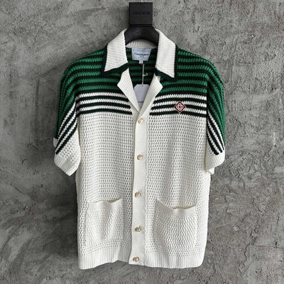 Conjunto Casablanca Crochê Verde/Blanco