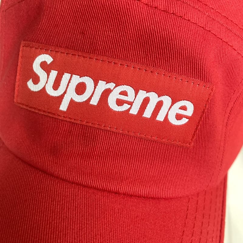 Gorra Supreme Washed Chino Twill Camp Red