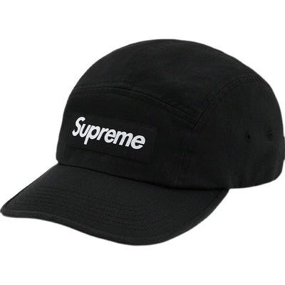 Gorra Supreme Washed Chino Twill Camp Black