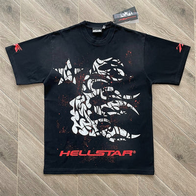 Playera Hellstar Thorn Black Red