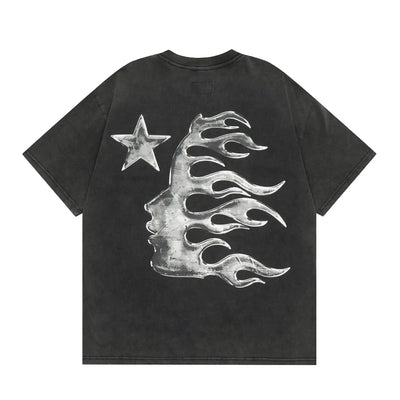 Playera Hellstar Washed Logo