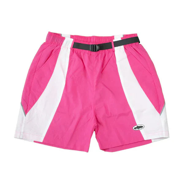 Shorts Corteiz Rosa Blanco