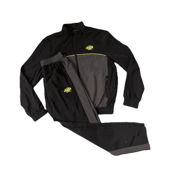 Conjunto Synaworld 'Syna Logo' Shell Negro/Gris/Amarillo