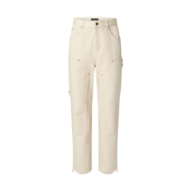 Pantalón Louis Vuitton Monogram Workwear Carpenter Cream