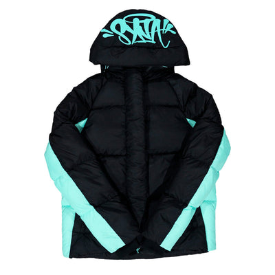 Chamarra Puffer Synaworld Negro/Azul