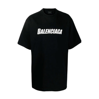 Playera Balenciaga Cracked Logo Distressed