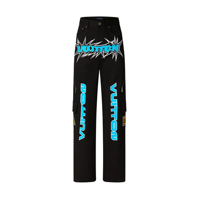 Pantalón Louis Vuitton Printed Denim