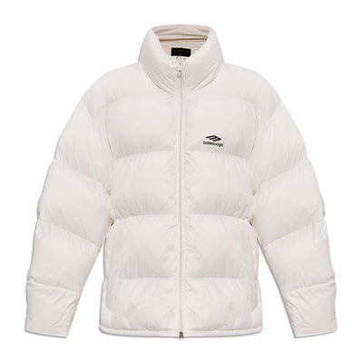 Chamarra Puffer Balenciaga 3B Sports Icon Blanco