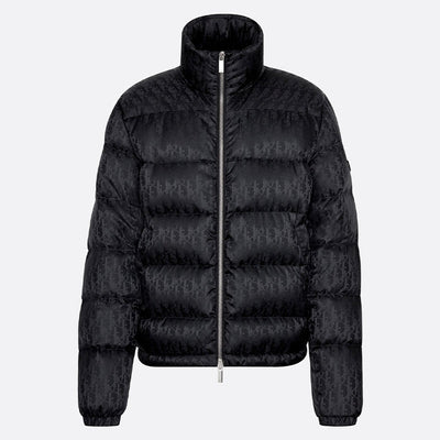 Chamarra Puffer Dior Oblique Negro