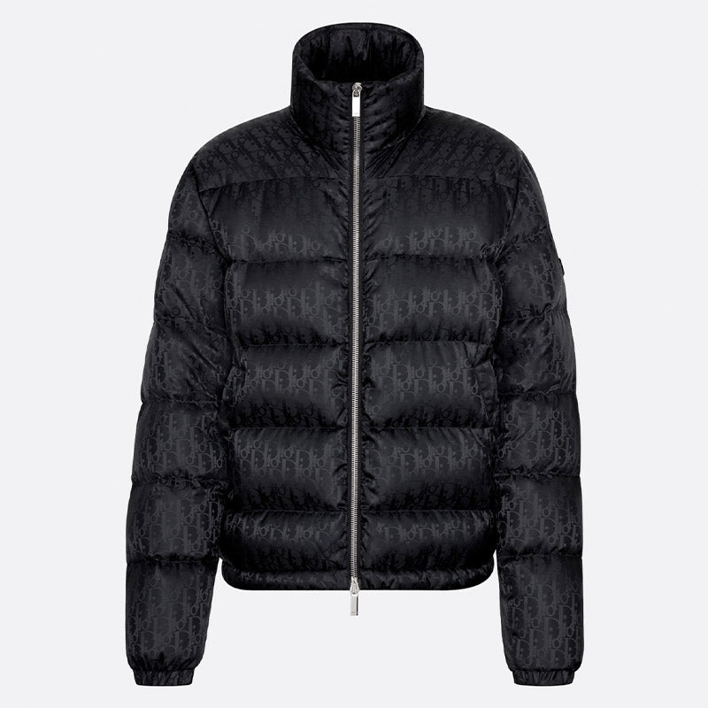 Chamarra Puffer Dior Oblique Negro