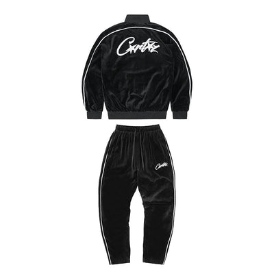 Conjunto Corteiz Veludo Negro