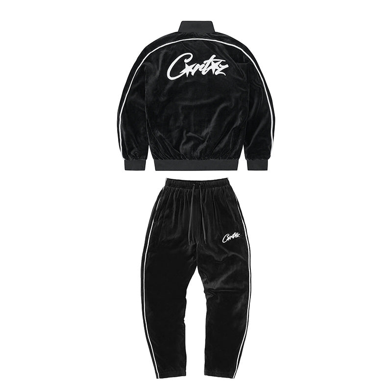 Conjunto Corteiz Veludo Negro