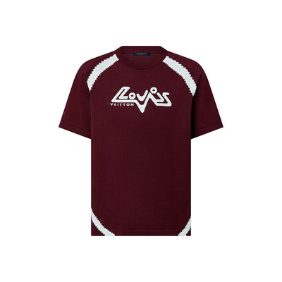 Playera Louis Vuitton Short-Sleeved Cotton Intarsia Crewneck