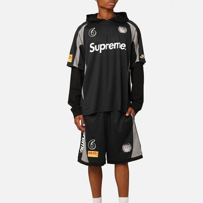 Conjunto Supreme Hooded Soccer Negro