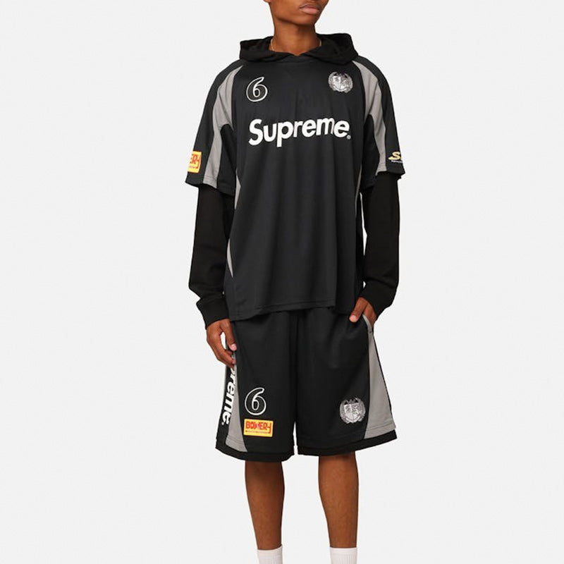 Conjunto Supreme Hooded Soccer Negro