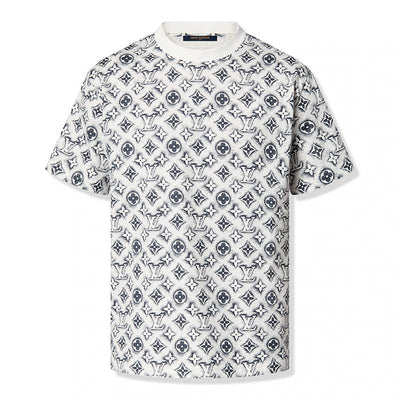 Playera Louis Vuitton Monogram White Deep Black