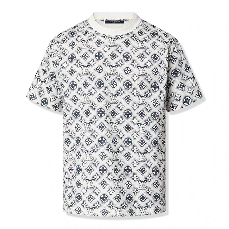 Playera Louis Vuitton Monogram White Deep Black