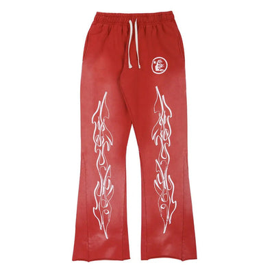 Pantalón Hellstar Red Flare Sweatpants