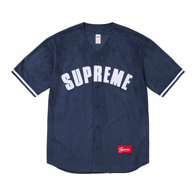 Playera Supreme Ultrasuede Mesh Baseball Azul
