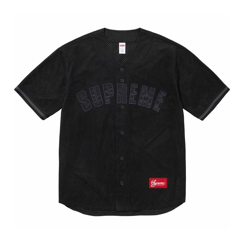 Playera Supreme Ultrasuede Mesh Baseball Negro