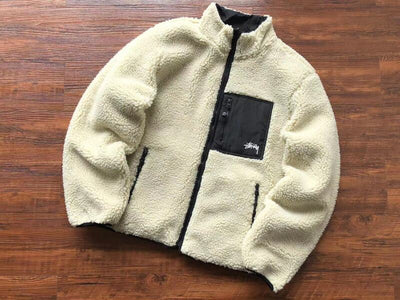 Chamarra Stussy 8 Ball Sherpa Dupla Face