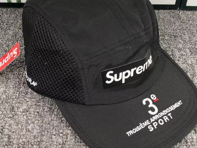 Gorra Supreme Mesh Side Panel Camp Negro