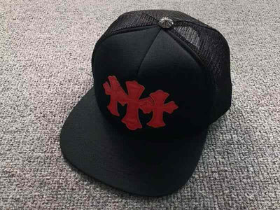 Gorra Chrome Hearts Trucker Cemetery Negro/Rojo
