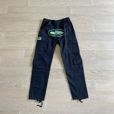 Pantalón Corteiz Cargo Preta y Verde