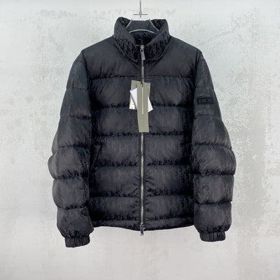 Chamarra Puffer Dior Oblique Negro
