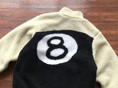 Chamarra Stussy 8 Ball Sherpa Dupla Face