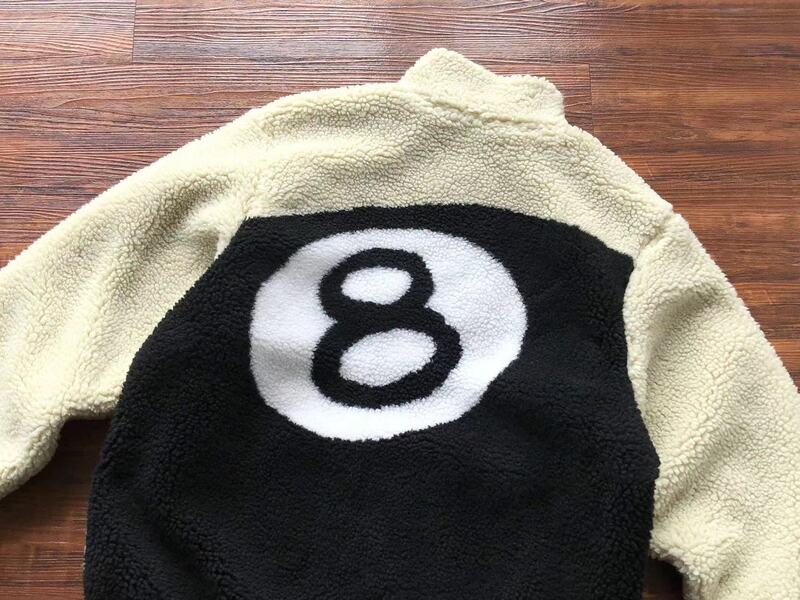 Chamarra Stussy 8 Ball Sherpa Dupla Face