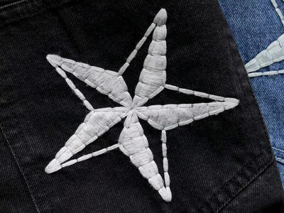 Conjunto Corteiz C-Star Denim Jeans Negro