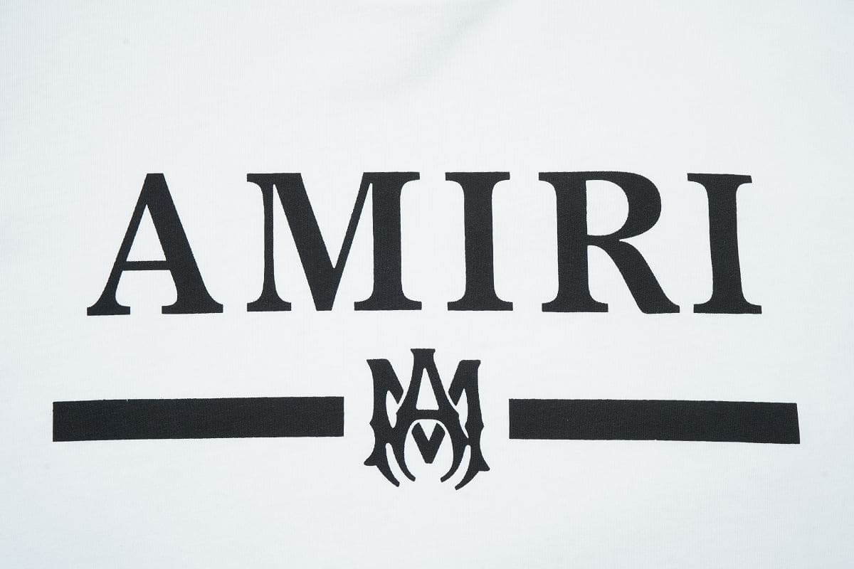 Playera Amiri Bar Logo White