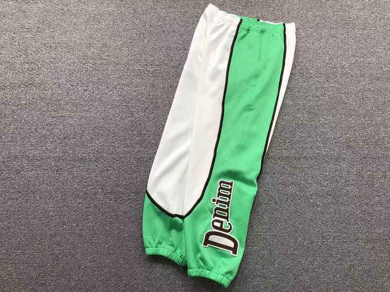 Pantalón Denim Tears Track White/Green